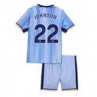 Camiseta Tottenham Hotspur Brennan Johnson #22 Visitante Equipación para niños 2024-25 manga corta (+ pantalones cortos)